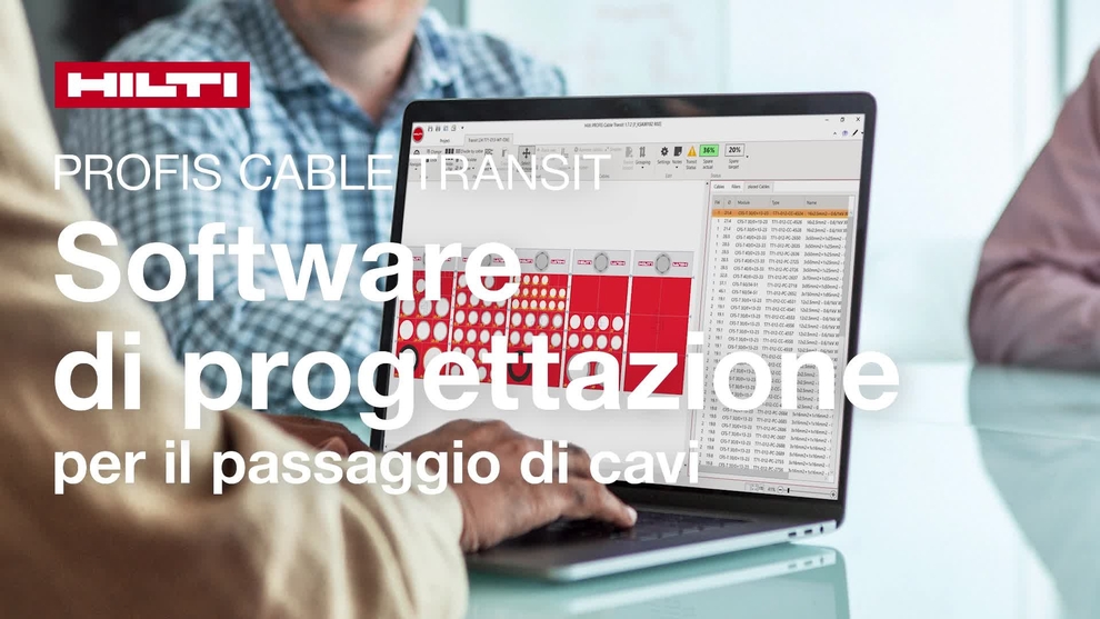 Video promozionale per il software PROFIS Cable Transit. Prodotto da W1, 2025. (16x9)