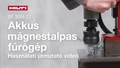 Az SF 30M-22 videó HOL változata a HOL termékoldalra való szinkronizáláshoz. A videó bemutatja a legújabb Nuron acél mágneses fúrónk funkcióit és előnyeit, valódi alkalmazásokban, valós munkaterületeken való használat közben, kiemelve a fő értékeket