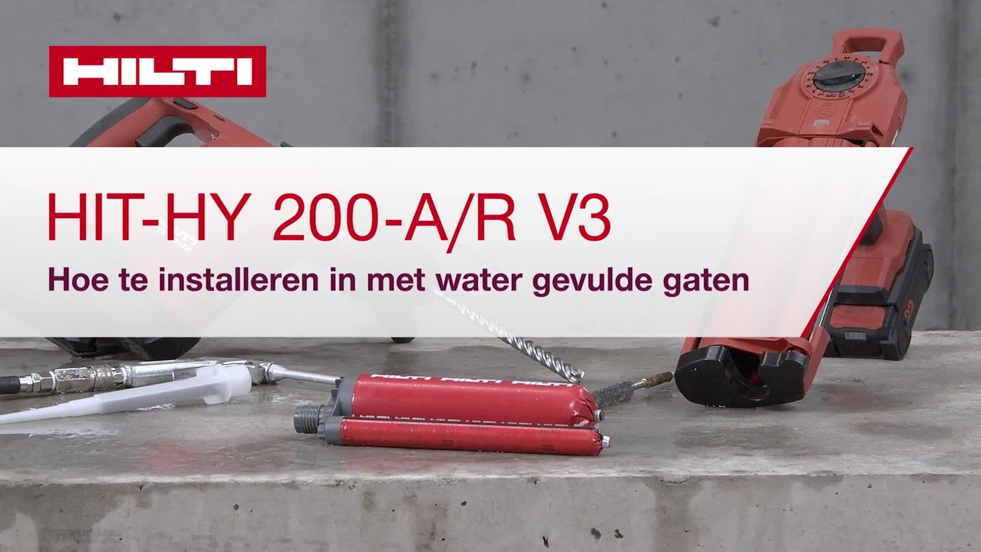HY 200 AR-V3 Water filled holes How-to (16x9, BE NL) (3243231)