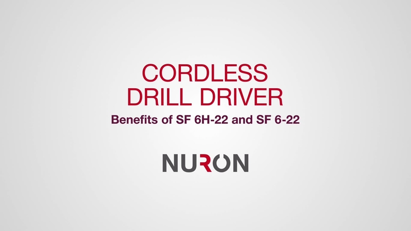 SF 6(H)-22 3rd generation Nuron cordless hammer drill driver: Shows features and benefits