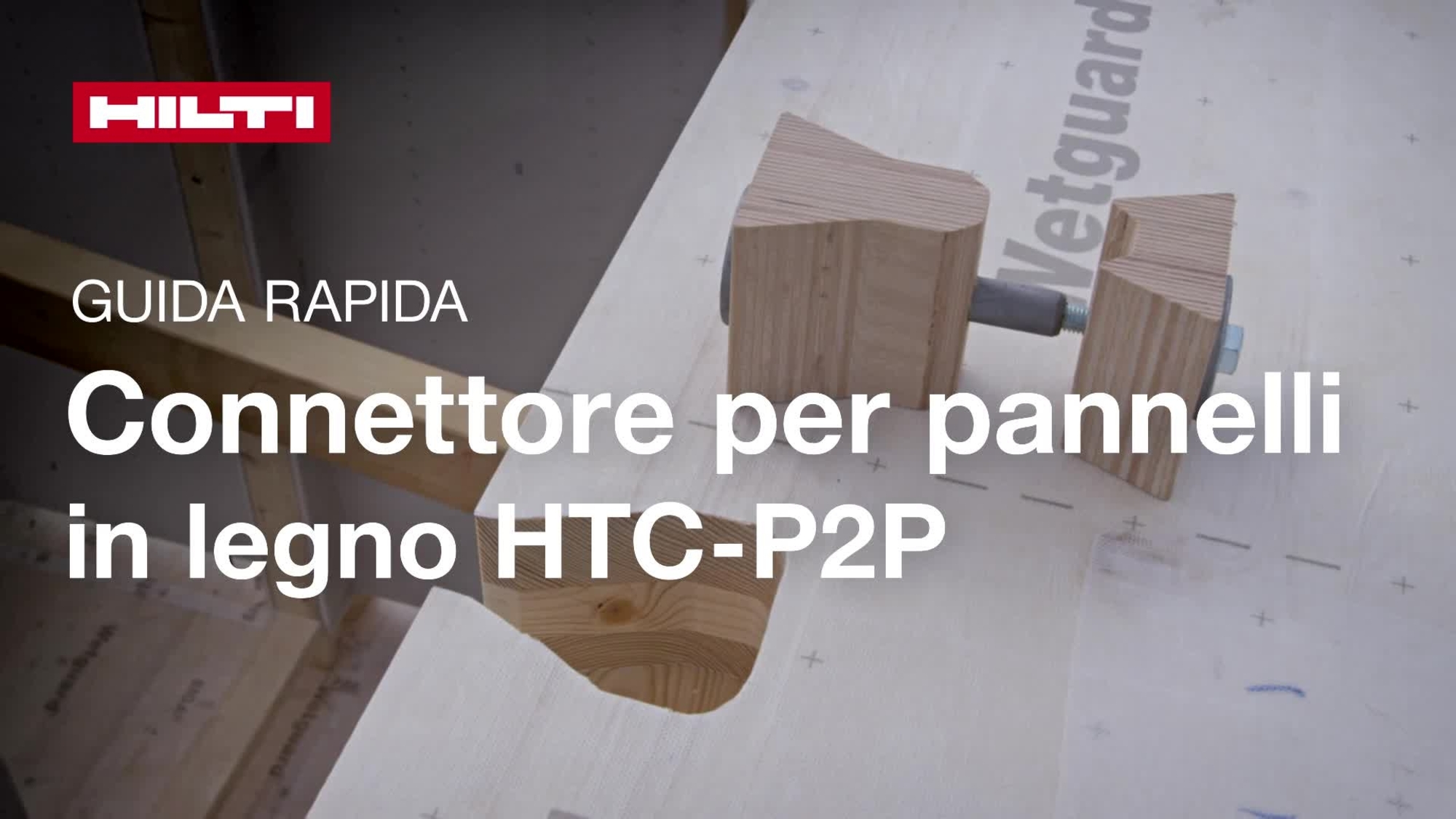 Anleitungsvideo zur richtigen Verwendung des HTC-P2P-Holzplattenverbinders.