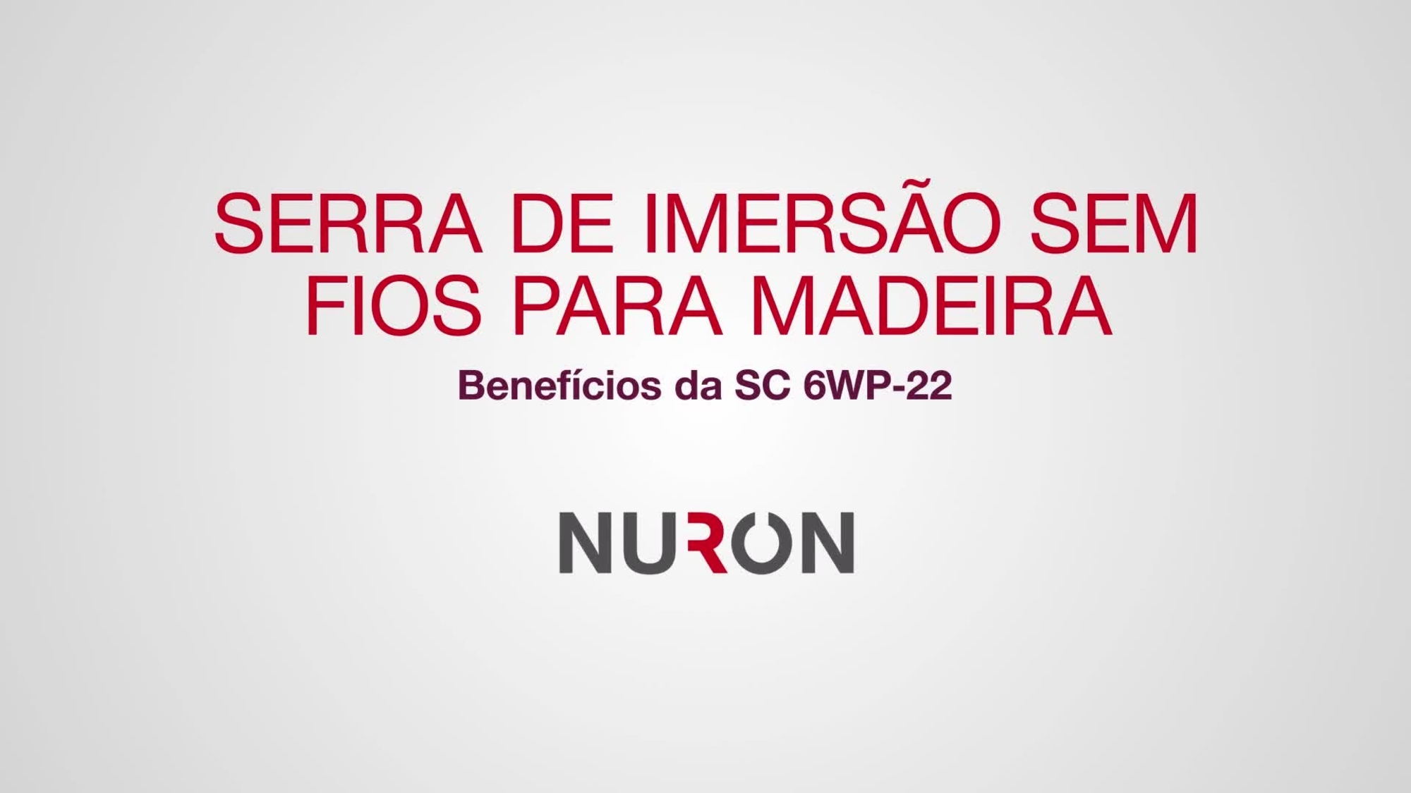 Vídeo promocional que mostra as características e vantagens da nossa primeira serra de corte por incisão, a serra circular sem fios SC 6WP-22 para madeira. Este recurso tem um formato 16:9 e um padrão Hilti outro para HOL