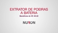Vídeo promocional que mostra as características e vantagens do novo aspirador a bateria VC 4X-22, com a saída normal para HOL