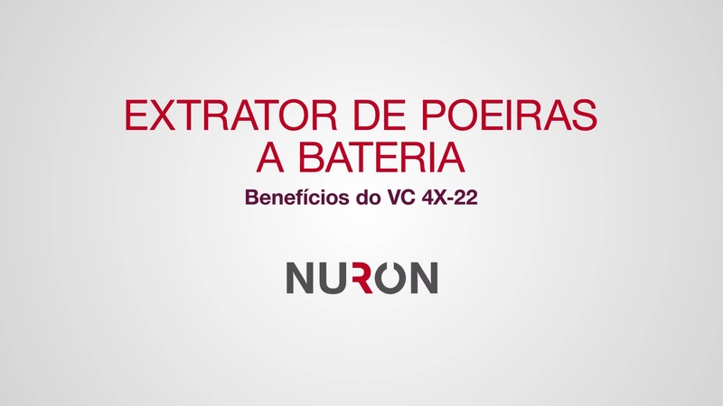 Vídeo promocional que mostra as características e vantagens do novo aspirador a bateria VC 4X-22, com a saída normal para HOL