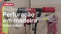 Vídeo instrutivo sobre como utilizar a SPX com coluna na perfuração diamantada com a SCX-L para madeira.