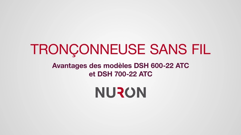 La vidéo de démonstration concerne les tronçonneuses à batterie DSH 600-22 et DSH 700-22 de deuxième génération sur plateforme de batteries Nuron. La vidéo présente les caractéristiques et avantages des deux tronçonneuses. (16x9, FR-CA) Français canadien.