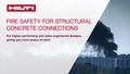 Promotional video of fire design for post-installed rebar on why it is necessary and how to do it