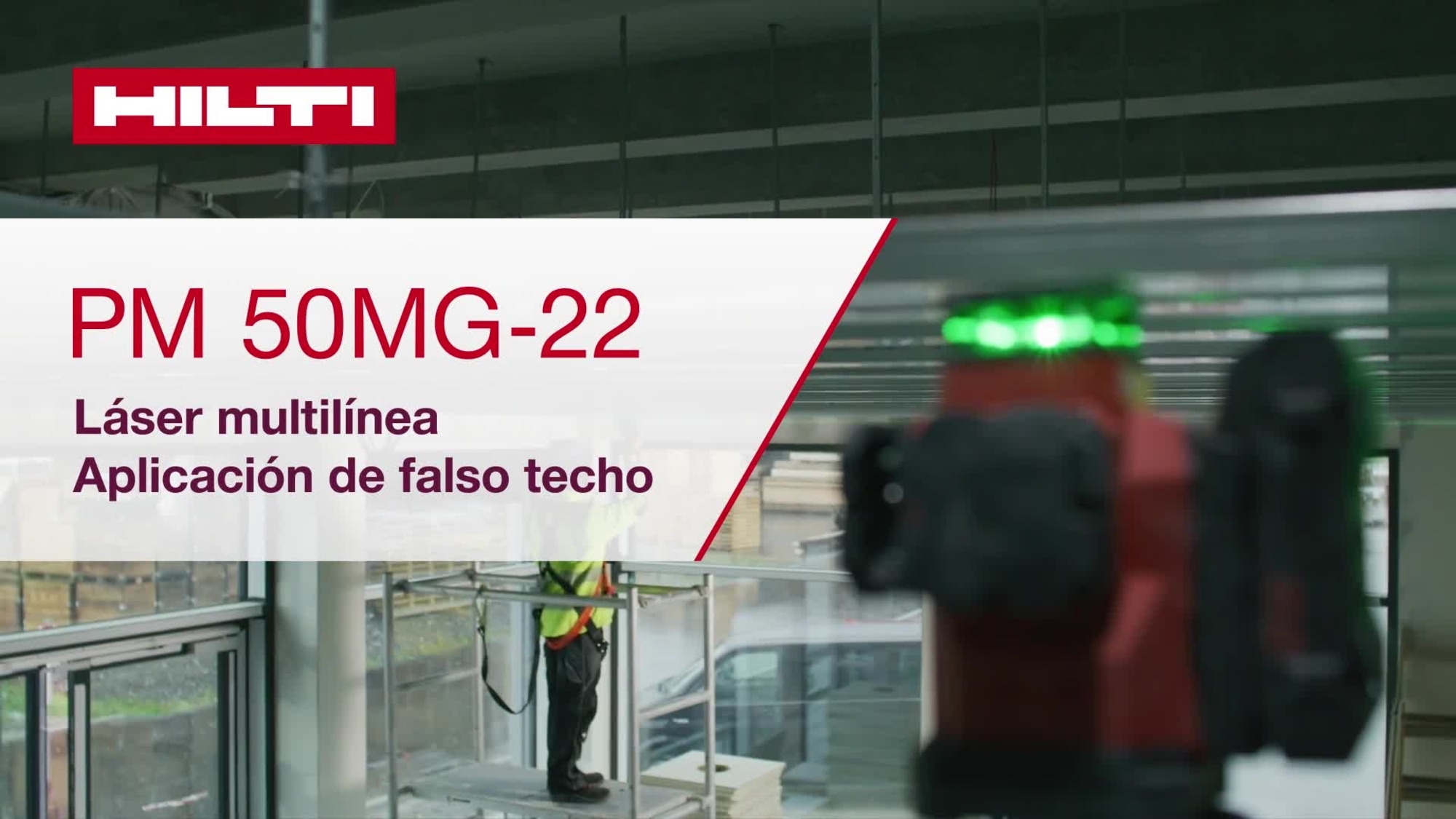 Vídeo formativo sobre instrucciones de uso del láser multilínea PM 50MG-22 para aplicaciones de plafón. En este vídeo se presenta una guía de inicio rápido. Esta es la versión para W1 y ROW.