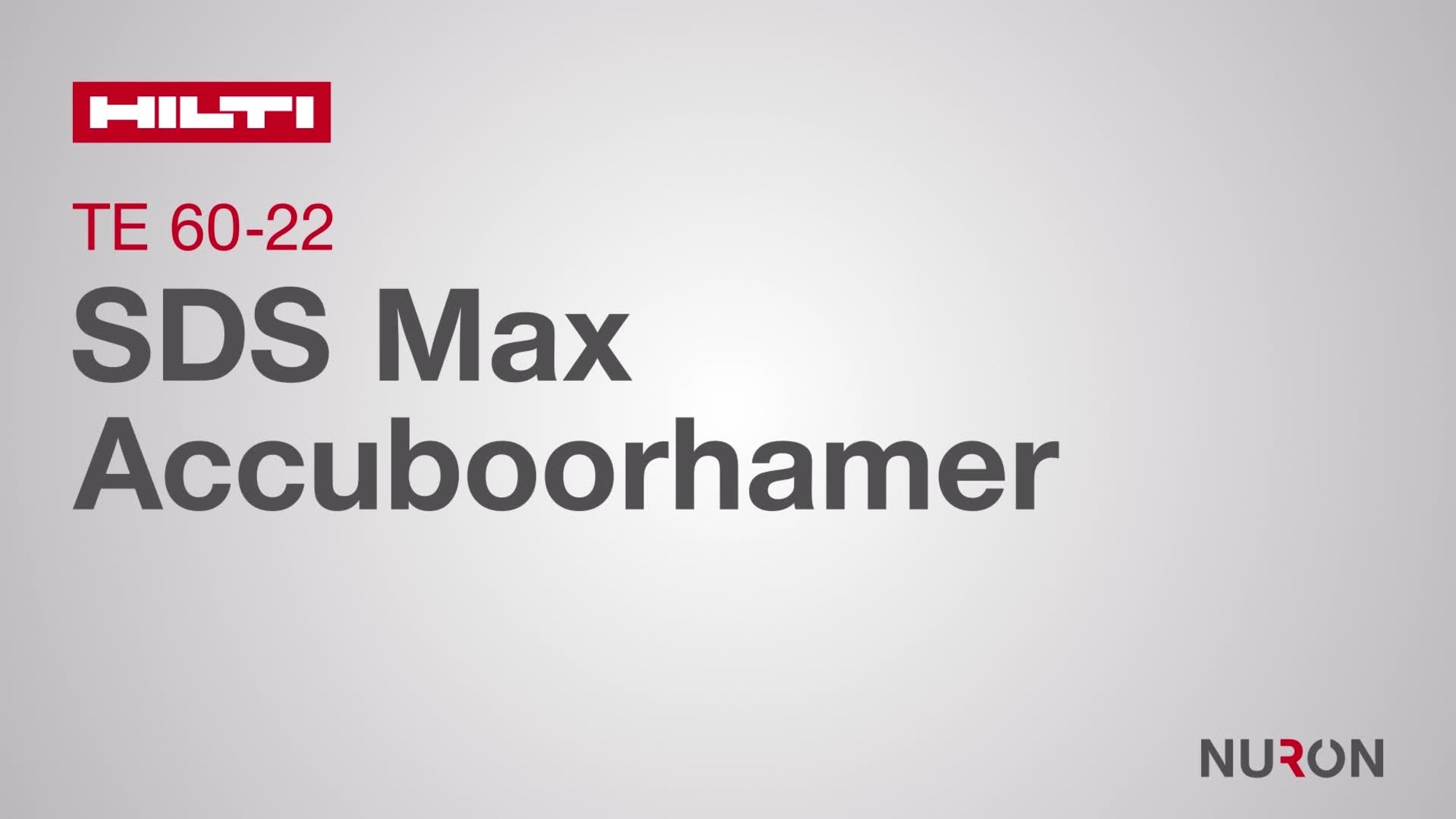Promotievideo voor de vijfde generatie TE 60-22-accu boorhamer. 