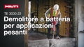Vidéo promotionnelle du marteau-piqueur de démolition sans fil à charge lourde TE 3000-22, qui met en avant toutes ses caractéristiques et ses avantages.