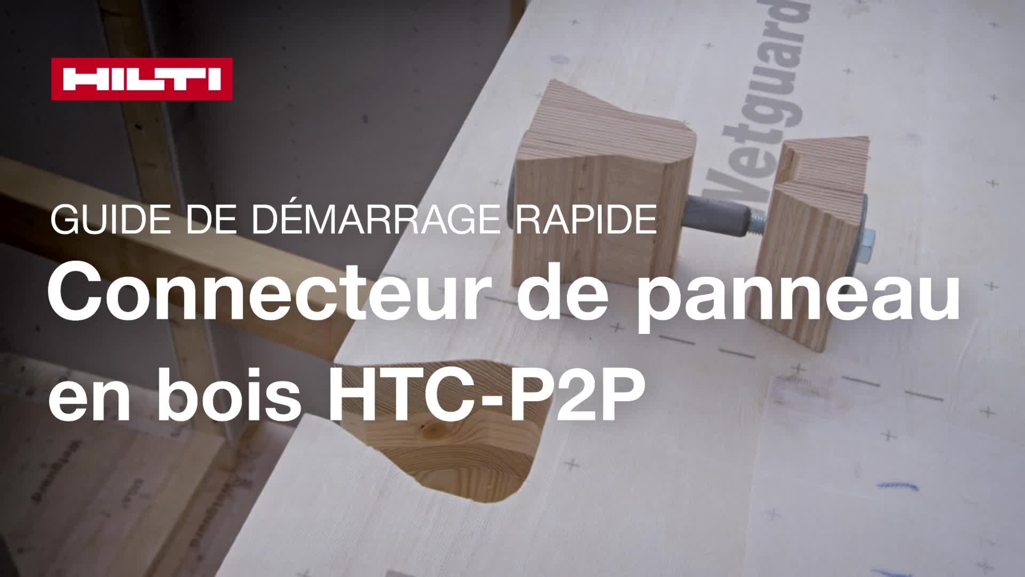 Anleitungsvideo zur richtigen Verwendung des HTC-P2P-Holzplattenverbinders.