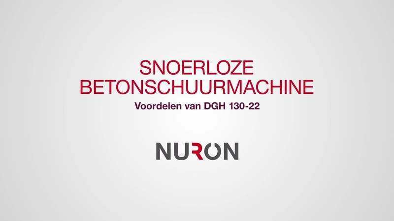 Vidéo 16:9 sur les fonctions et avantages de la nouvelle meuleuse de béton sans fil DGH 130-22 Nuron