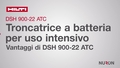 Präsentation des neuen DSH&nbsp;900-22 Akku-Trennschleifers. Das Video zeigt die Eigenschaften und Vorteile unseres größten und leistungsstärksten Trennschleifers mit Nuron-Akku.