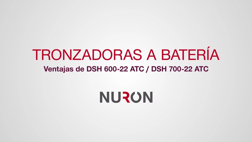 Vídeo de presentación de las tronzadoras DSH 600-22 y DSH 700-22 de 2.ª generación alimentadas por batería en la plataforma de batería Nuron. El video muestra las características y beneficios de ambas sierras.