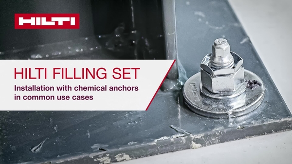 Instructional video on how to properly use the Chemical Anchors Filling Set
