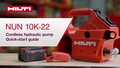 Inštruktážne video o nastavení a používaní hydraulického čerpadla NUN 10K-22. Vyrobila spoločnosť HNA, jún 2024 v Irving, Texas. (16 x 9, EN)