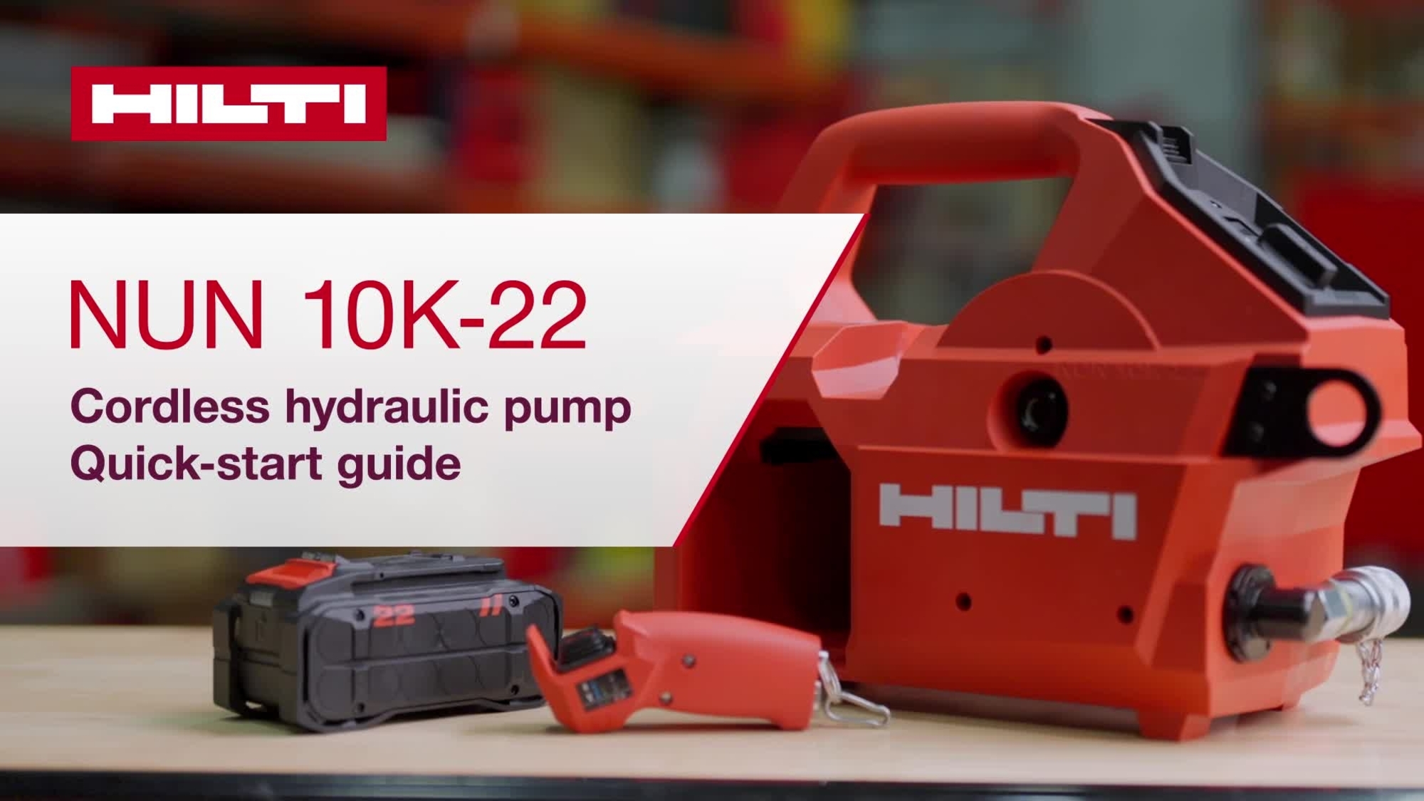 Inštruktážne video o nastavení a používaní hydraulického čerpadla NUN 10K-22. Vyrobila spoločnosť HNA, jún 2024 v Irving, Texas. (16 x 9, EN)