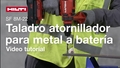 Vídeo instructivo sobre cómo utilizar correctamente la atornilladora/taladro a batería para metal SF 8M-22 (G03).