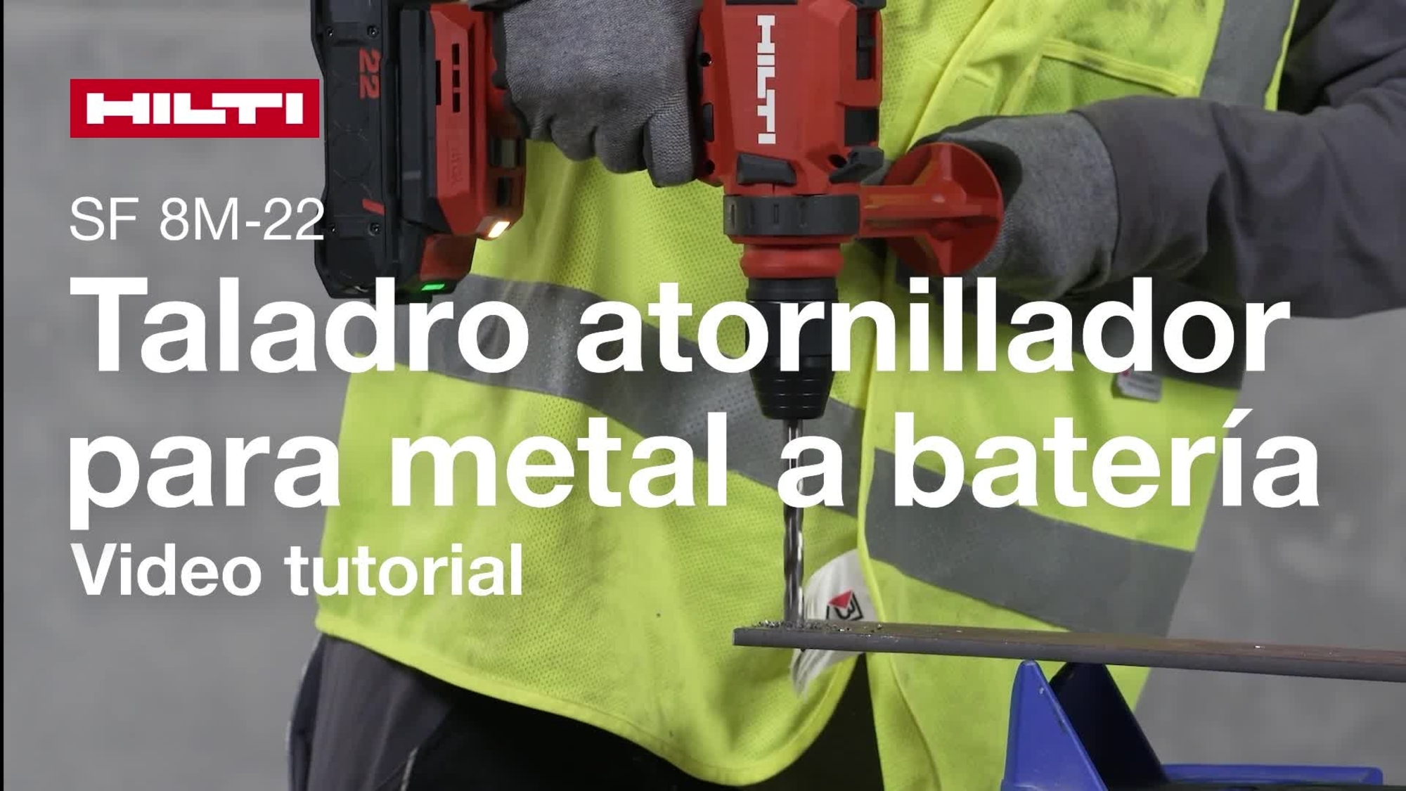 Vídeo instructivo sobre cómo utilizar correctamente la atornilladora/taladro a batería para metal SF 8M-22 (G03).