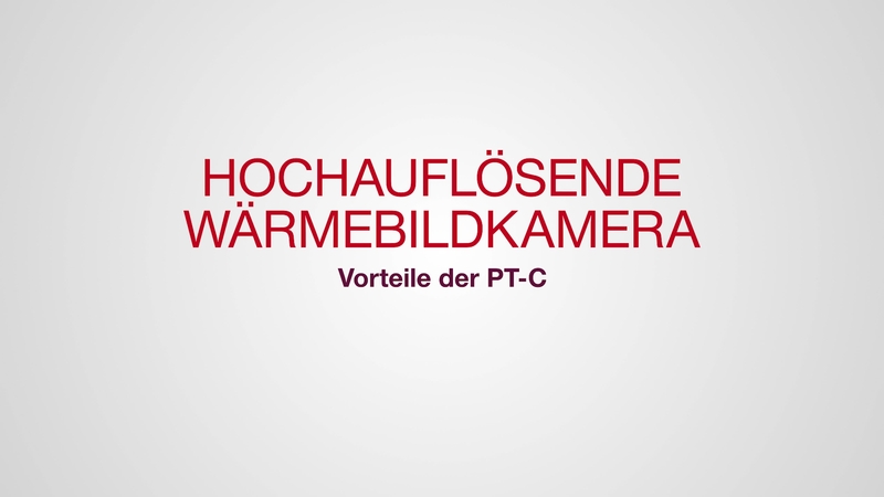 Werbevideo über die Funktionen und Vorteile unserer ersten Wärmebildkamera, der PT-C. Dieses Asset hat ein Seitenverhältnis von 16:9 und verfügt über ein Standard-Hilti-Outro für HOL