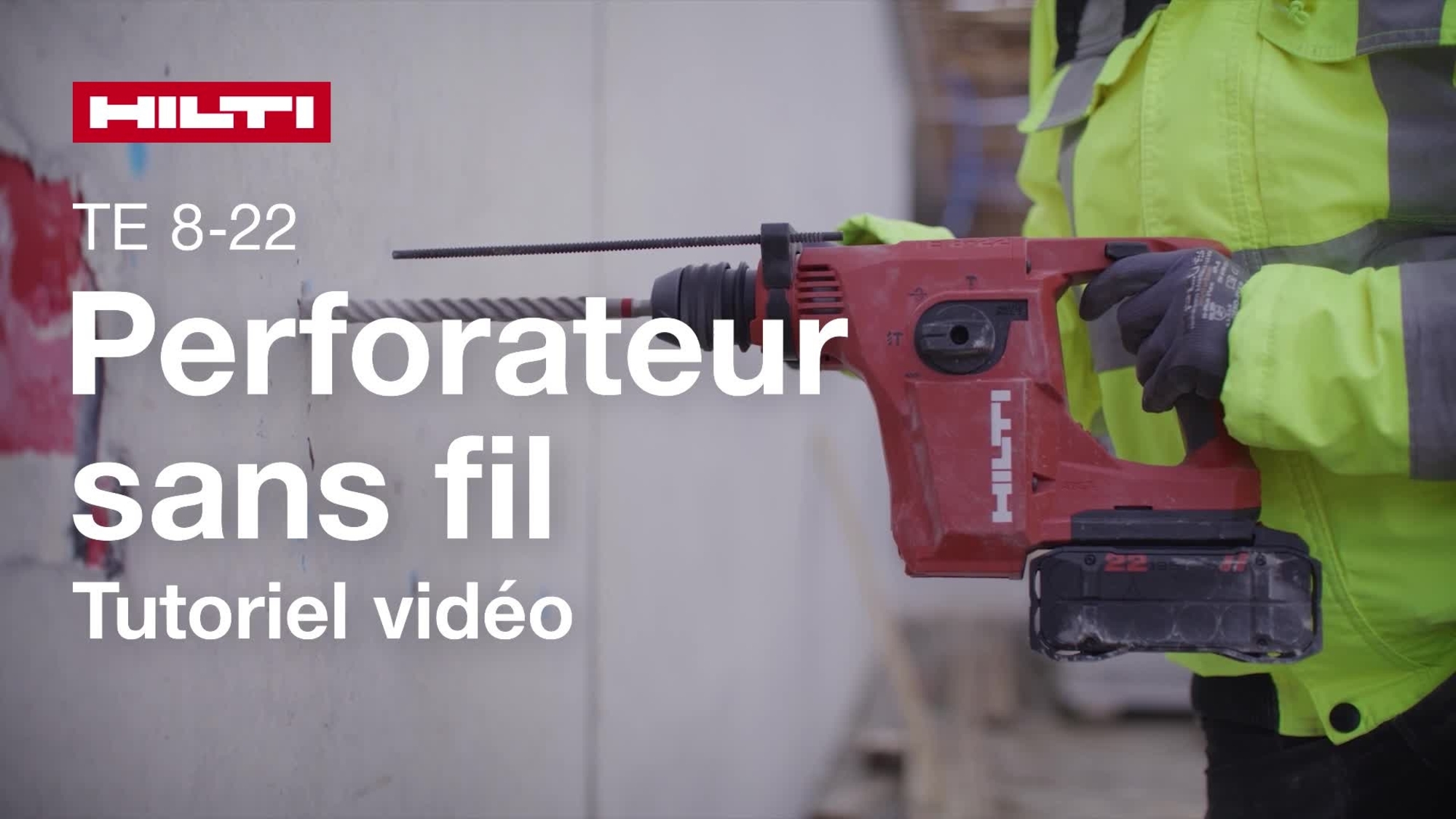 Vidéo d’instructions sur l’utilisation correcte du TE 8-22.