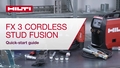 Stud Fusion Fx3 Quick start guide How to (16x9 EN) (2821267)