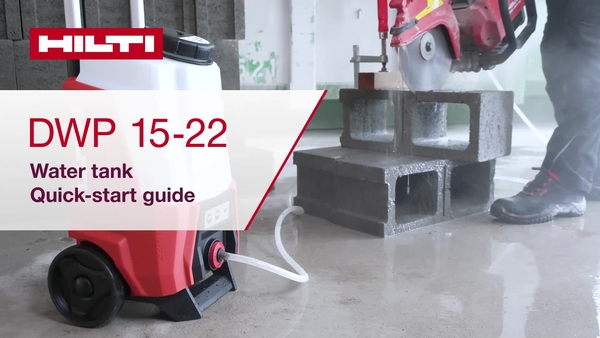 Instructional video of the cordless water tank DWP 15-22 on how to properly do a basic setup and maintenance.
