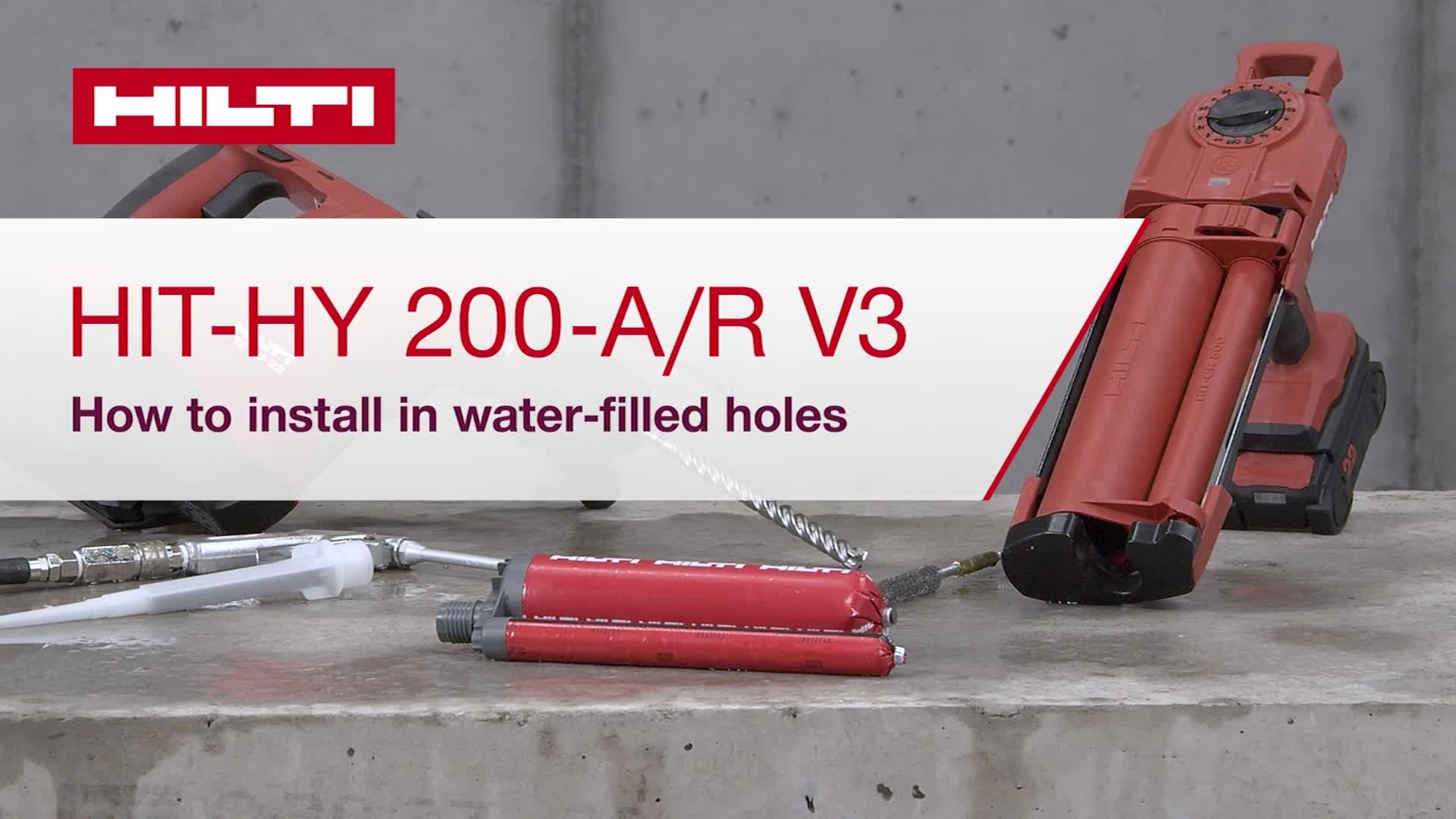 HY 200 AR-V3 Water filled holes How-to (16x9, EN) (ROW) (3093350)