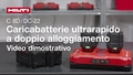 Anleitungsvideo zur richtigen Verwendung des C 8DC-22 Doppelladegeräts. Ohne Rotlichtszene.