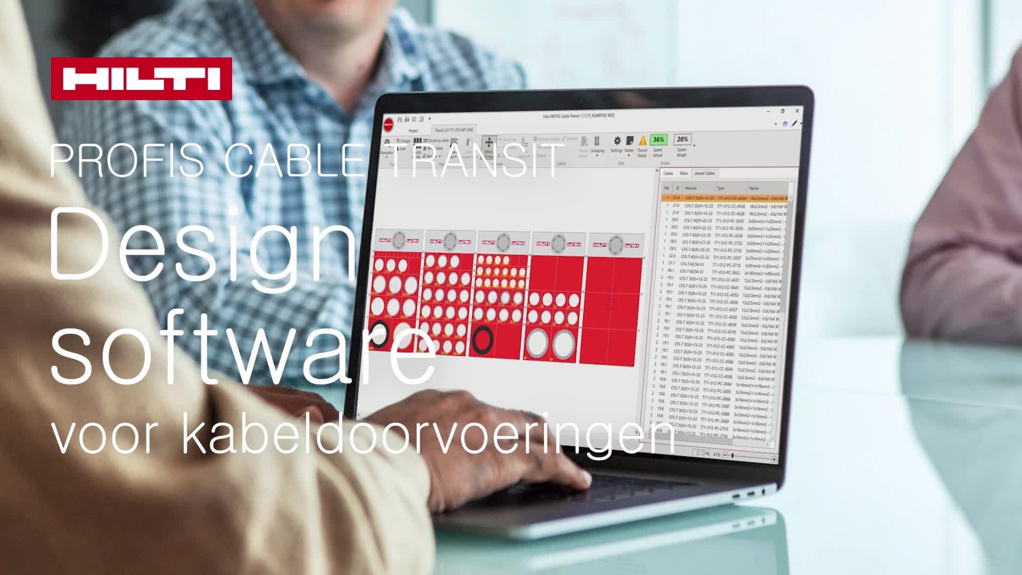 Promotionele video voor PROFIS Cable Transit software. Geproduceerd door W1, 2025. (16 x 9)