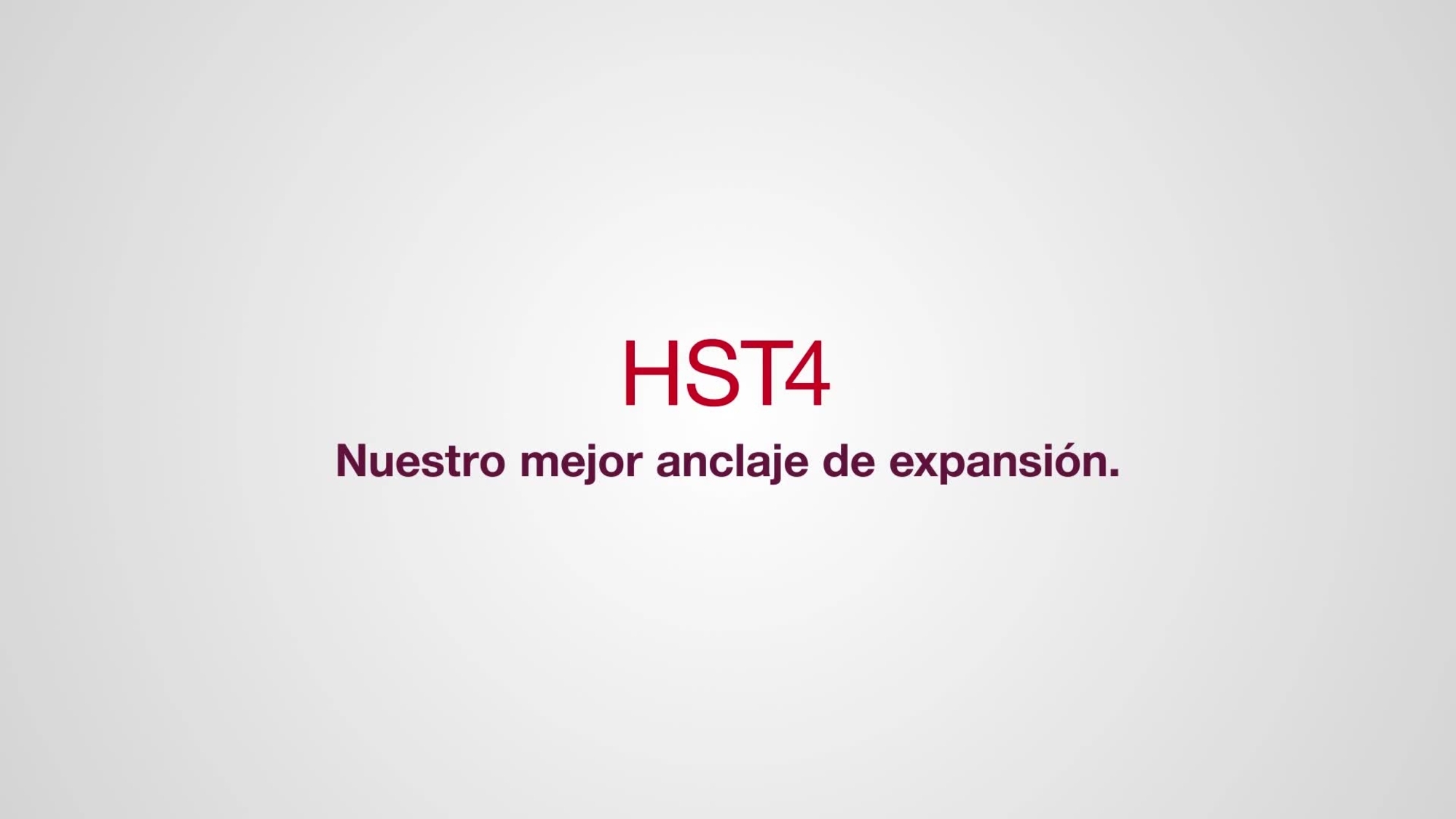 Un vídeo promocional que muestra las características y ventajas de nuestro nuevo anclaje de expansión HST4. Este activo tiene una relación de aspecto de 16:9 y tiene un outro estándar de Hilti para HO