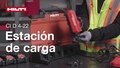 Vídeoguía sobre cómo instalar y utilizar la base de carga CI D 4-22, incluidas la configuración de varias bahías, el soporte para montaje en pared y la conexión ProKit. Para E1, E2, E3, E4, E5. Versión larga para 2027 en E2