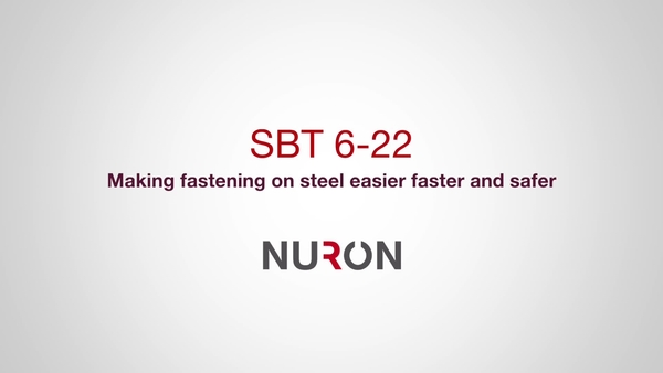 16x9 promotional video for the Nuron SBT 6-22.  This video presents the features and benefits of this tool when fastening on steel.