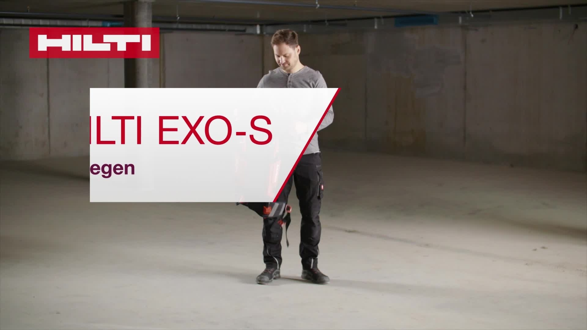 Cette vidéo explique comment utiliser l'exosquelette EXO-S. Il s’agit d’une démonstration montrant comment enfiler l'EXO-S. Il s’agit d’une version ROW pour refléter les mesures du système métrique.