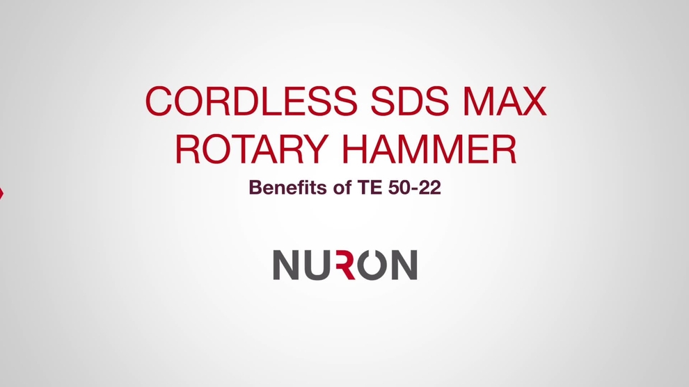 Promotional video highlighting the benefits of the third generation TE 50-22 cordless rotary hammer. 