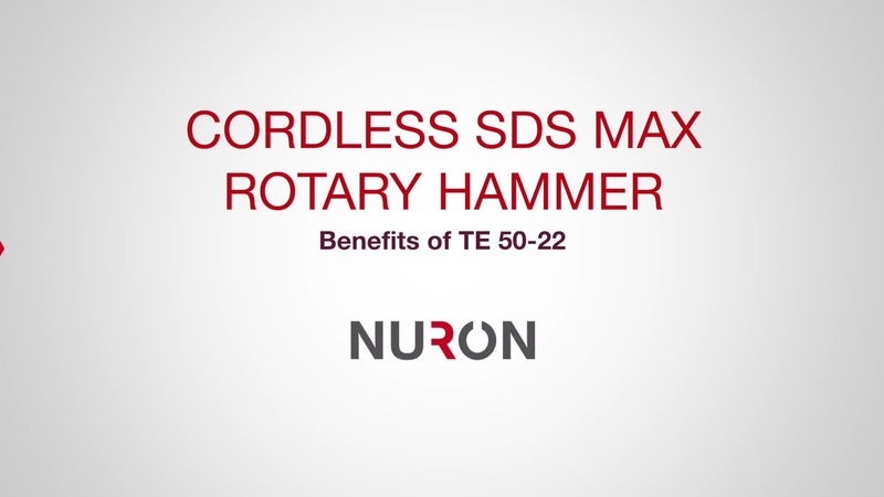 Promotional video highlighting the benefits of the third generation TE 50-22 cordless rotary hammer.