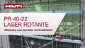 Anleitungsvideo zum vertikalen Ausrichten einer Fassade mit dem Rotationslaser PR 40-22