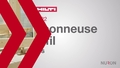 Vidéo de démonstration de la tronçonneuse sans fil SCN 60-22 Hilti sur plateforme de batteries Nuron. La vidéo présente les caractéristiques et avantages de cette tronçonneuse.