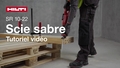 Vidéo explicative sur l’utilisation appropriée de la scie sabre sans fil SR 10-22.
