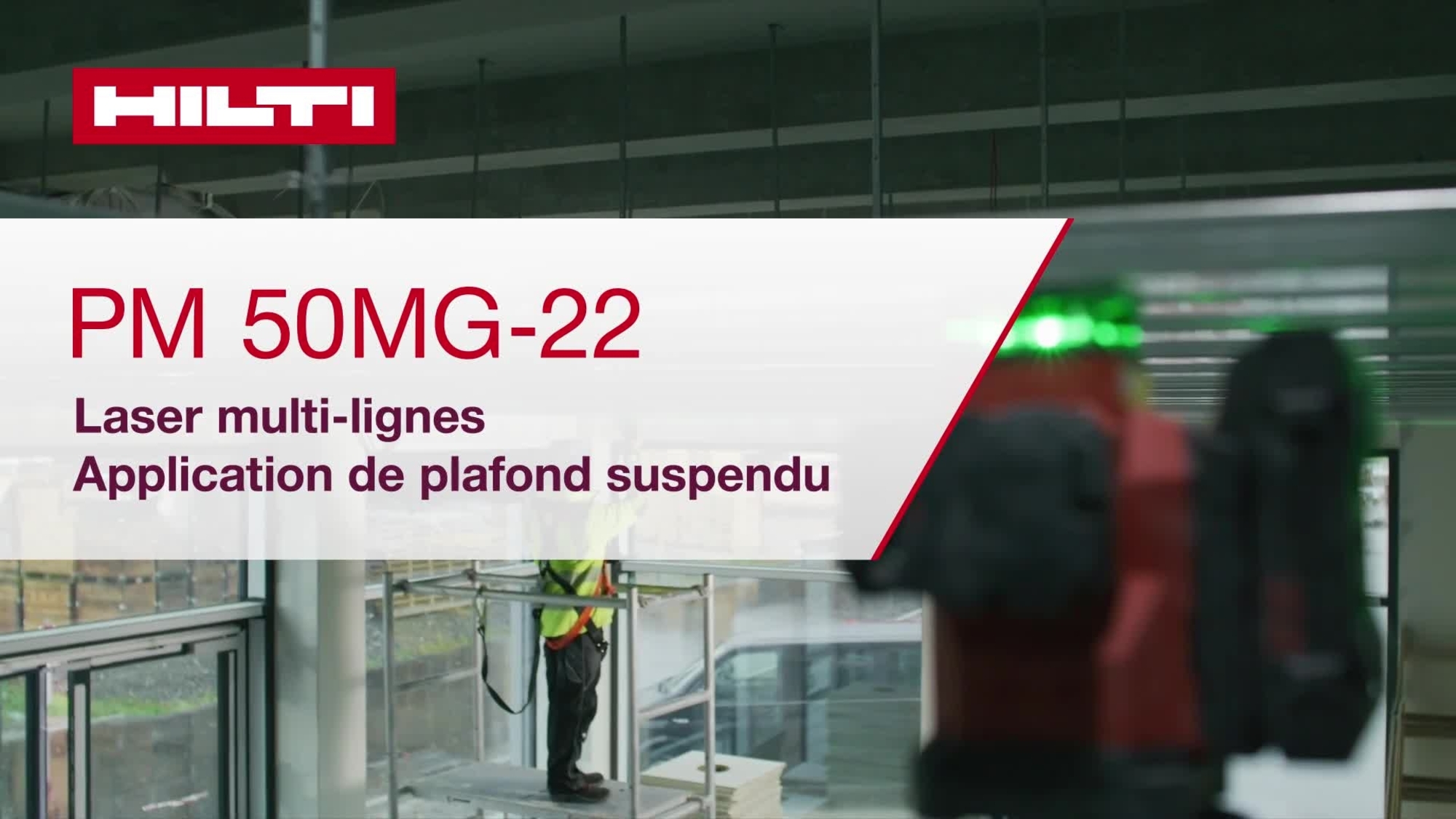 Vidéo tutorielle sur l’utilisation du laser multidirectionnel PM 50MG-22 pour les applications de faux-plafonds. Cette vidéo présente un guide de démarrage rapide. Il s’agit de la version pour W1 et ROW.