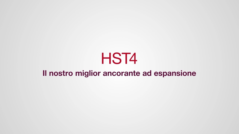 Video promozionale che mostra le caratteristiche e i vantaggi del nostro nuovo tassello a battere metallico HST4. Questa attività è in formato 16:9 e ha una sequenza finale Hilti standard per HOL.