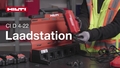Instructievideo over het installeren en gebruiken van het CI D 4-22 oplaadstation, inclusief opstelling met meerdere laadposities, wandmontage en ProKit-aansluiting.
