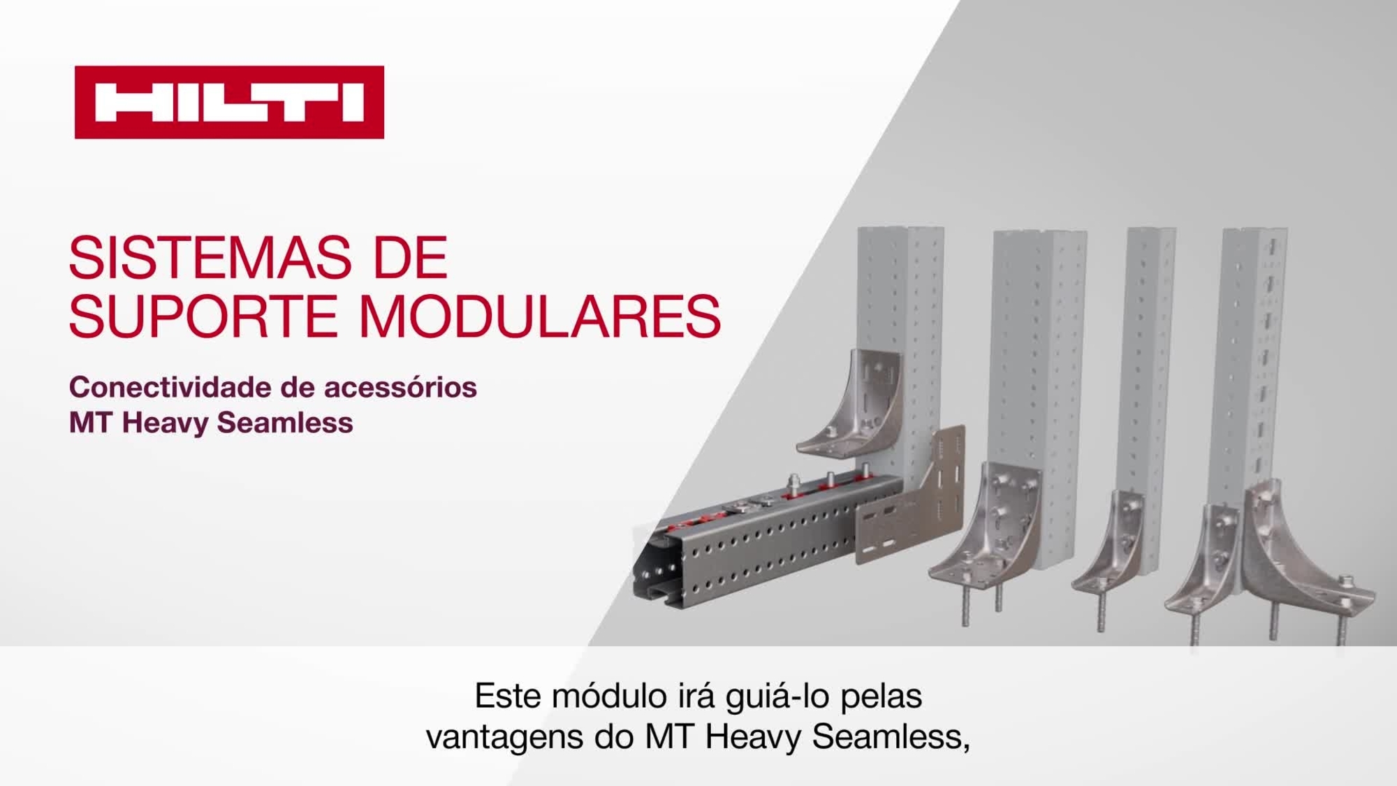 Vídeo promocional externo para formar engenheiros, técnicos e empreiteiros sobre a carteira de produtos MT Heavy Seamless com foco na conexão de recursos.