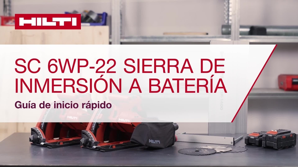 Vídeo educativo sobre cómo configurar la sierra circular a batería SC 6WP-22.