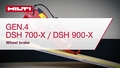 Instructional video showing the wheel brake of DSH 700-X / 900-X (G4)