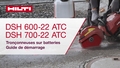 Instructievideo van het tonen van de snelstartgids met de accu-afkortzaag DSH 600-22 ATC en DSH 700-22 ATC Gen.2.