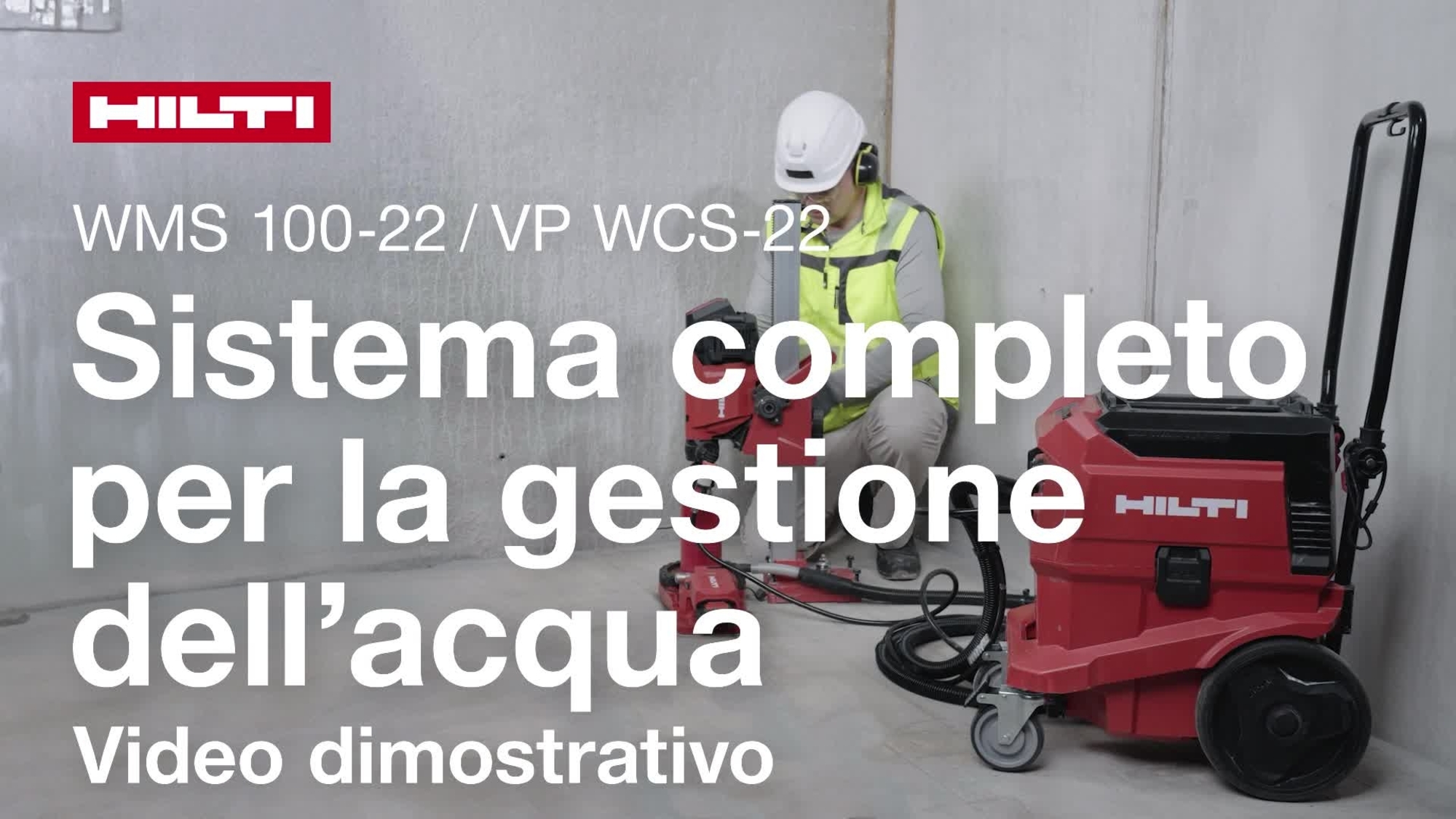Anleitungsvideo zur richtigen Verwendung des Hilti Wassermanagementsystems mit dem Standardring VP WCX-22.