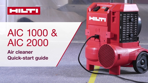 Instruktionsvideo av luftrenaren AIC 1000 och 2000 om hur man korrekt utför en grundläggande installation.