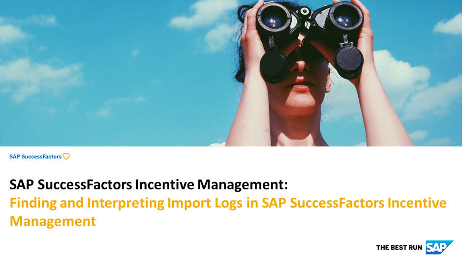 Finding and Interpreting Import Logs in SAP SuccessFactors Incent