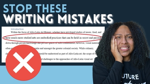 Thumbnail for Writing Mistakes 80% of Graduate Students Make &amp; How To Fix Them Quick! Academic Writing Tips